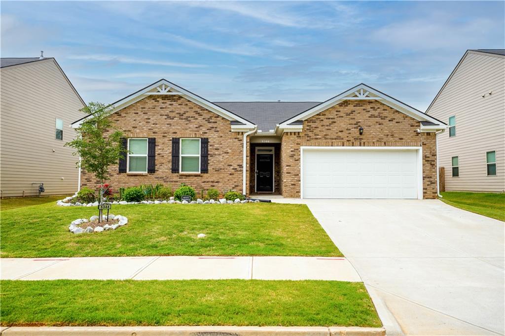 BETTER THAN NEW BUILD! Very well-maintained with quality upgrades! Don’t miss this great opportunity to own a like-new 2023-built Denton Ranch Plan in a desirable NEW community in the vibrant and growing city of Stonecrest, GA incorporated in 2017! This beautifully maintained single-level home offers spacious living, modern upgrades, and fantastic community amenities. A spacious home with spacious rooms with a neatly maintained front yard and a FENCED back yard with a vegetable GARDEN awaits you. Spacious Kitchen with a beautiful Kitchen Island, stainless STEEL APPLIANCES, and a Breakfast Area overlooking a wide-open Living Room with a Fireplace! Covered Patio at the back for sitting, grilling, and relaxing! Owner's Suite is a perfect retreat complete with Trey Ceilings, Double-Vanity, Walk-In Closet, Garden Tub, and Standing Shower! The Enclave at Flat Rock Hills is a highly sought-after Swim and Tennis community featuring a regulation sized Soccer Field, double Tennis Court, a big Swimming Pool, and lots of open spaces. The community is minutes from Arabia Mountain High School, Stonecrest Mall, as well as I-20 and I-285. Don't wait! Schedule your appointment today! SPECIAL NOTE - $5,000 SELLER CREDIT TO BUYER WITH AN OFFER BY 7/31.