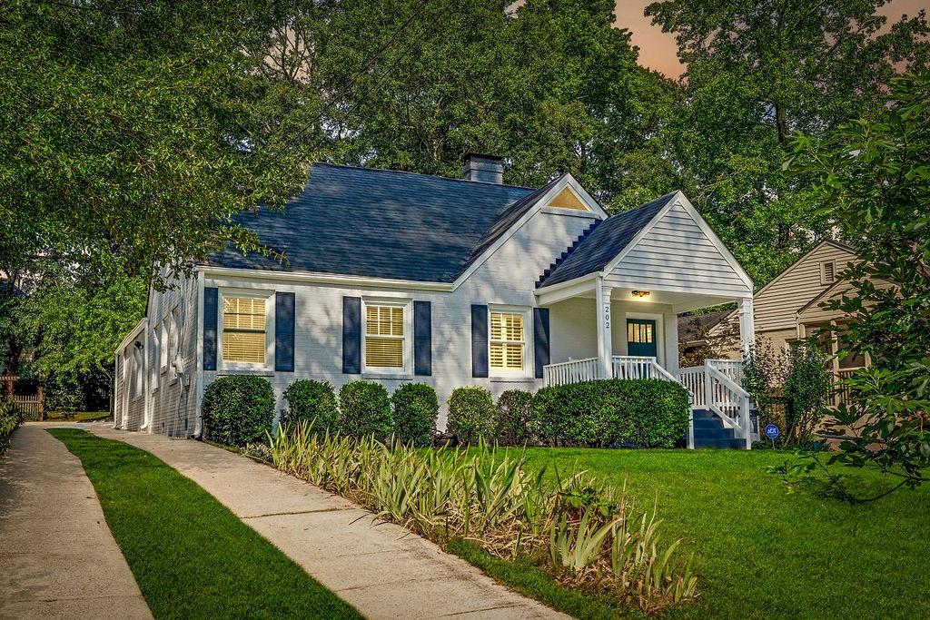 This is a wonderful updated 5BR/3BA home in one of the most desirable neighborhoods in Decatur. It is on a sleepy cul de sac like road with annual parties, and kids routinely playing in the streets. A truly special pocket of Winnona Park that is walkable to COD schools with a thriving and active community. The house is warm and inviting with a rocking chair front porch. It has been newly painted throughout with original hardwood floors on the main level, a well designed kitchen with custom cabinetry and a bar area, master on the main with tiled separate shower, and a dining room that flows to the kitchen and screened in porch. The owners use one of the bedrooms as a dedicated office. The upstairs is a converted attic area with 2 nice sized bedrooms, a full bathroom, new carpeting, a flexible hall area (room for a desk or hangout space) and upstairs laundry. The HVAC system was recently replaced and there is a tankless hot water heater. The yard has a park like feel with grassy areas, a patio, mature trees/shrubs, and a storage shed. Private parking area is behind the house with plenty of on-street parking for guests.This house is truly a home.