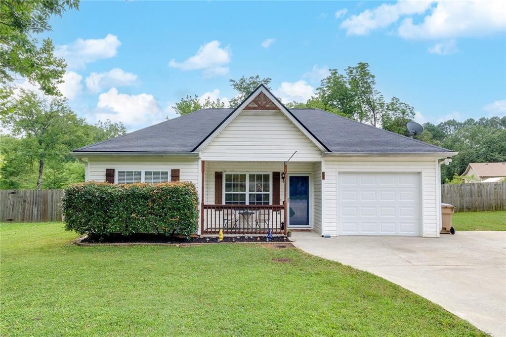 Must see! Beautiful ranch on flat yard- fully updated and move-in ready! This priced to sell 3 bedroom/2 bath offers new kitchen, new LVP flooring, and new blinds! Covered back patio and fenced in yard creates the perfect space for entertaining! Additional storage offered with the storage shed. Location, location, location- enjoy peaceful and quiet neighborhood just minutes from I-75, shopping, downtown, Lake Allatoona, Lake Point complex, and much more! Wireless door bell stays! Don't miss this opportunity!