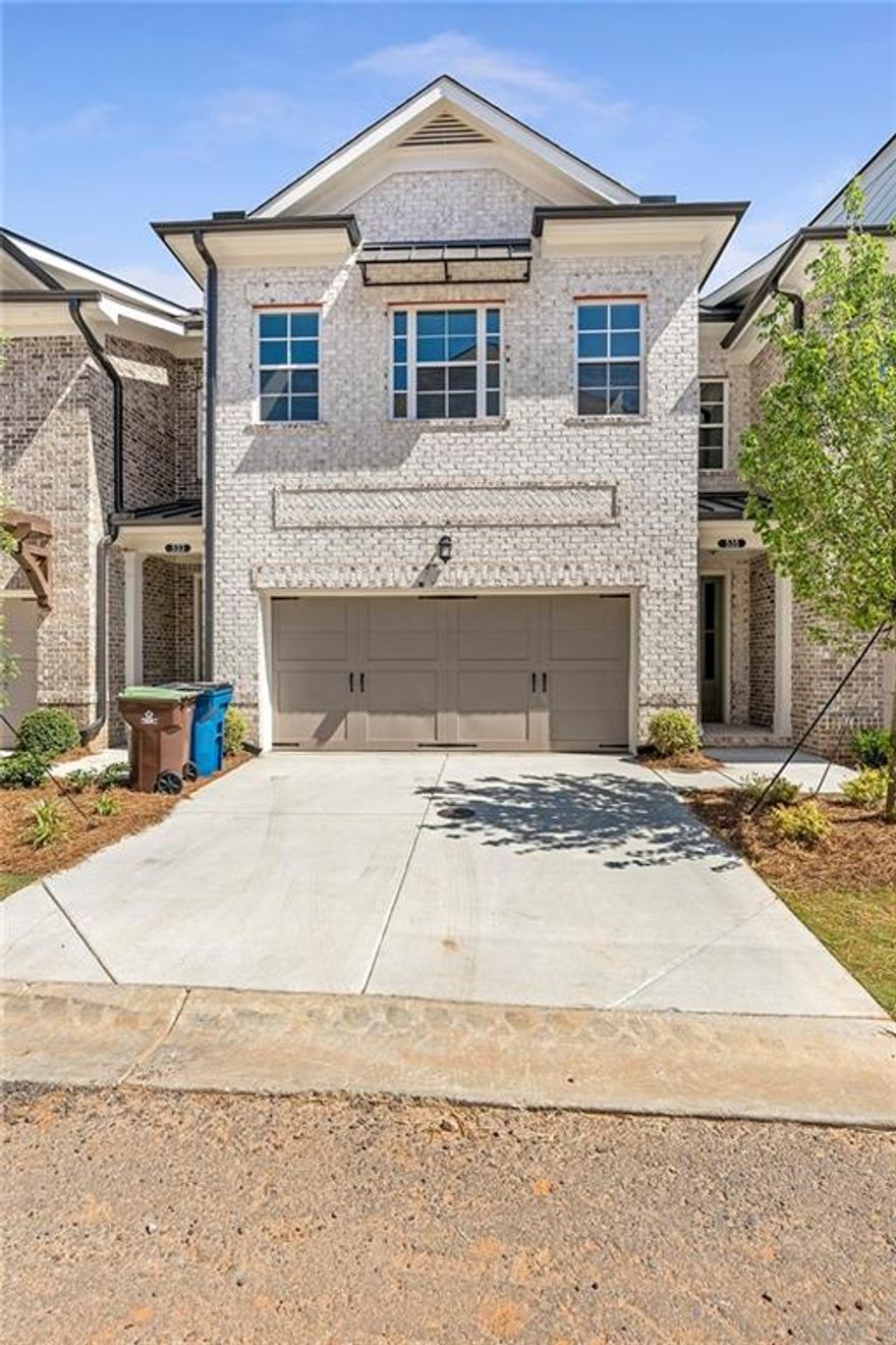 This townhome delivers the best of downtown Alpharetta living—easy strolls to chef-driven restaurants, boutique shopping, year-round events, and live music paired with the calm, gated setting of Atley, an amenity-rich community designed for low-maintenance living.  Inside, the main level is bright and refined, with an open layout that fits real life—weekday routines, weekend gatherings, and everything between. Wide-plank luxury vinyl leads to everyone’s favorite place—the kitchen—where an oversized island is the hub of the home. It opens to the fireside family room with glass doors that connect directly to the patio for seamless indoor–outdoor living. Upstairs, spacious bedrooms offer flexibility for guests or a home office. The primary suite is a true retreat with a spa-inspired bath and a soaking tub for end-of-day unwinding.  Beyond your front door, Atley adds everyday ease: a community pool, shared garden, and dog park. The home’s private patio enjoys a wooded view that overlooks the Alpha Loop, a scenic greenway for walking and biking—perfect for morning coffee runs or sunset strolls.  *Additional $15 per month for Resident Benefit Package which includes Quarterly Filter Shipment, Online Tenant Portal, After Hours Emergency Maintenance Hotline and 1 time forgiveness of late fee (rent paid in full by 10th of month). Credit must be 650 or greater. NET Income must be equal to or greater than 3 x the monthly rent.