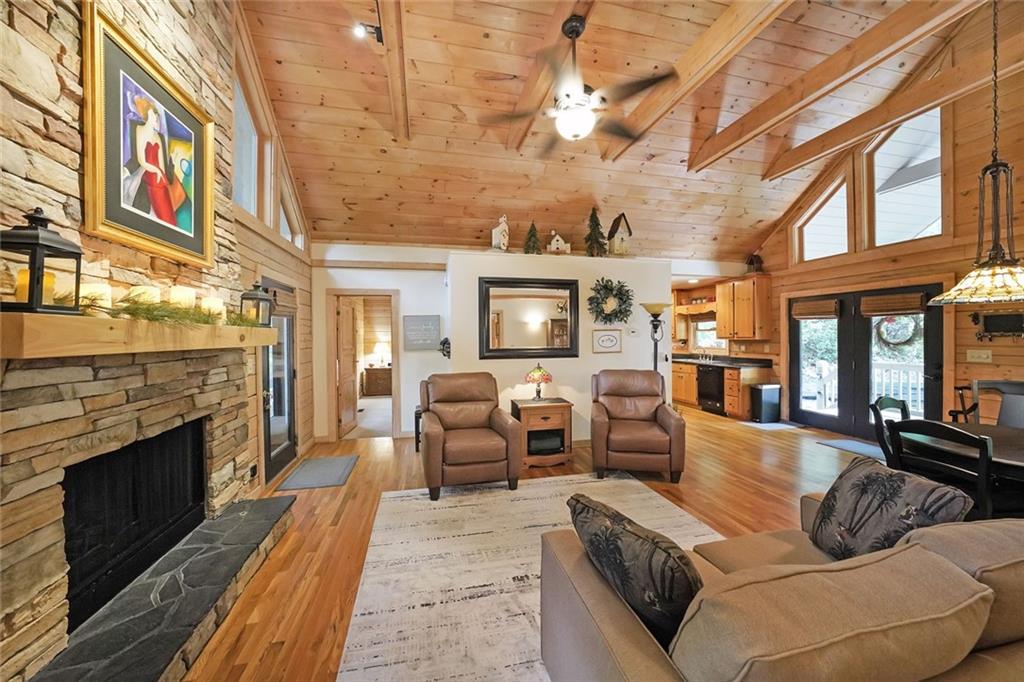 || UNIQUE TENNESSEE LOG HOME DESIGN || || FULL LOG HOME || || CUL-DE-SAC LOT ||
|| HOME SURROUNDED BY WOODS – TOTAL PRIVACY || || PROFESSIONALLY DECORATED INTERIOR || || HARDWOOD FLOORS || || BEAMED CEILINGS || || GATED COMMUNITY WITH 27-HOLE GOLF COURSE ||
** What You’ll See **
From the moment you arrive, the home’s FULL LOG DESIGN and END-OF-CUL-DE-SAC SETTING create a striking sense of retreat. Step inside and notice the VAULTED AND BEAMED CEILINGS paired with HARDWOOD FLOORS, giving the interior both elegance and warmth. The STACKED STONE FIREPLACE in the family room commands attention as the centerpiece of the home. Out back, the DECK OVERLOOKING WOODS offers uninterrupted views with no other homes in sight.
** What You’ll Hear **
Enjoy the peaceful sound of silence, broken only by the gentle rustle of leaves and birdsong from the SURROUNDING WOODS. Inside, the CRACKLE OF THE FIREPLACE becomes the soundtrack to your evenings. At the GATED COMMUNITY CLUBHOUSE, you’ll hear the lively hum of friends and neighbors gathering together.
** What You’ll Feel **
Crossing the threshold, a WARM AND FUZZY SENSE OF WELCOME greets you instantly. The strength of the TENNESSEE LOG HOME DESIGN brings security and comfort, while the NATURAL LIGHT flooding through DOUBLE-PANE WINDOWS creates an uplifting, airy atmosphere. Out on the PRIVATE BACK DECK, you’ll feel the breeze drift through the trees, offering unmatched serenity.
** What You’ll Experience **
Life here blends relaxation with connection. Within the GATED COMMUNITY, you’ll enjoy exclusive access to the 27-HOLE GOLF COURSE and newly renovated $5 MILLION CLUBHOUSE BY THE LAKE. Whether it’s cozy evenings by the STACKED STONE FIREPLACE, mornings with coffee on the WOODLAND DECK, or weekends on the fairways, this home offers an experience that feels both elevated and deeply comforting. HOA dues paid monthly at $400.