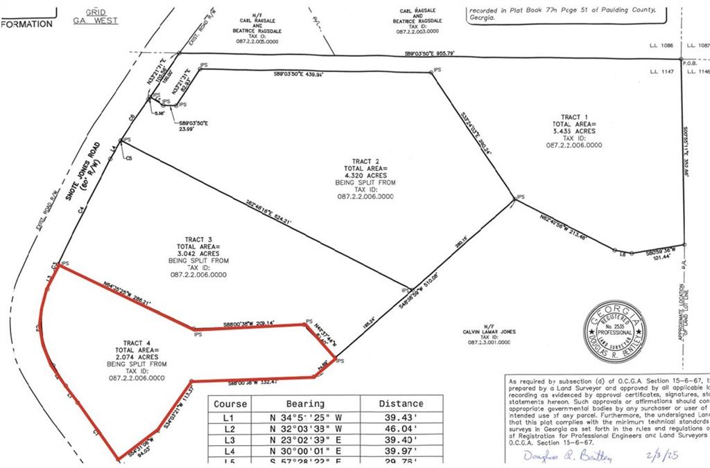 Lot 4 Snote Jones Road, Dallas, Georgia image 1