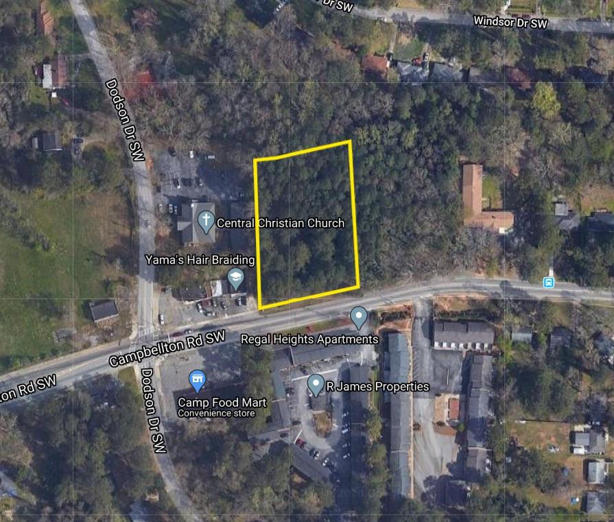 Commercial lot available on Campbellton Road ready for commercial development. Nearby amenities include Andrew and Walter Young Family YMCA, Alfred Tup Holmes Golf Course,Tyler Perry Studios, and Greenbriar Mall. SELLER'S OFFER TERMS; After acceptance the binding contract must be sent to the Probate Court for processing, therefore, the Seller is not reviewing blind offers or allowing assignments. For this reason, the Seller requires that all Buyers to have personally viewed the property before submitting a written contract to the Seller. The Seller wants all offers on current Georgia Association of Realtor forms so that the offer matches the terms and conditions of the Seller's Special Stipulations.