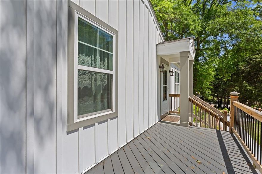 Price Improvement! Modern Ranch Near Truist Park — Newly Rebuilt, No HOA, and Investor-Friendly

Discover this fully rebuilt 2-bedroom, 2-bath gem in the heart of Cobb County—just minutes from I-75, I-285, and Truist Park. Reconstructed from the foundation up just three years ago, this home offers the rare blend of new construction features in an established, HOA-free neighborhood.

Step inside to a bright, open layout featuring updated cabinetry, granite countertops, newer appliances, and modern tile finishes throughout. The seamless flow from kitchen to dining to an oversized screened-in back porch makes it perfect for both relaxing and entertaining.

The primary suite includes a beautifully renovated ensuite bath, while the secondary bedroom offers flexible space for guests, a home office, or gym. Both bathrooms are fully updated with stylish finishes.

Recent upgrades include an extended driveway—now accommodating up to 3 cars—offering convenience for owners or future tenants. All major systems (HVAC, roof, plumbing, electrical, water heater, and windows) were replaced during the rebuild for long-term peace of mind and energy efficiency.

Enjoy a cozy front porch, a detached backyard storage shed, and a no-HOA setting with top-rated Wheeler High School zoning.

Whether you're a first-time buyer or investor, this move-in-ready home offers rental potential in a prime location. 

Don’t miss out—schedule your showing today!