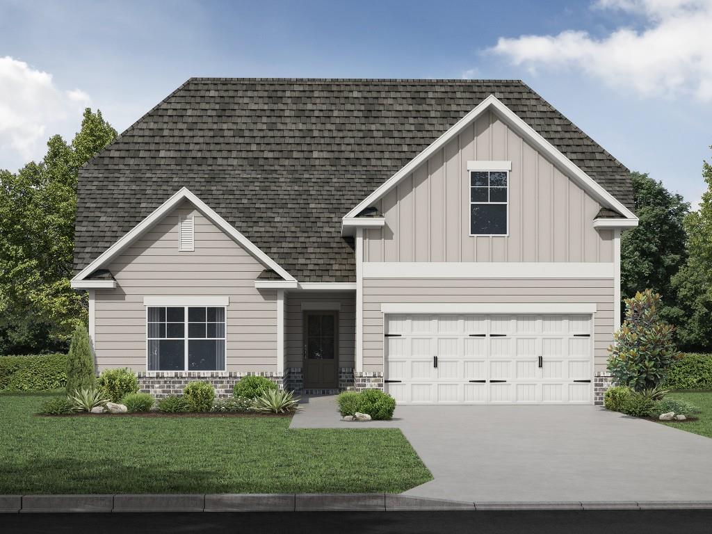 The Harrison Plan built by Stephen Elliott Homes.Welcome to your piece of golf retreat paradise! Located in the fantastic community of Chimney Oaks, decompress with the countless amenities offered such as an olympic sized swimming pool, tennis courts galore, restaurant, golf, and MORE! This gorgeous home welcomes you with a wide and warm foyer entry. The cozy and bright family room with shiplap surround fireplace is overlooked by a chef's paradise eat-in kitchen outfitted with the latest stainless steel appliances, granite countertops, and snazzy tile backsplash. Your large private suite awaits in the primary bedroom equipped with trey ceiling leading to your own spa-like wonderland with tile floor/shower, huge garden tub, and cultured marble countertops. The 2 secondary bedrooms on the main are not to be overlooked as they provide ample space for kids, guests, workout/game room, and anything else you can set your mind to. Upstairs, you'll find a huge bonus room with private bath perfect as an in-law suite, storage, craft room, etc. Out back you are greeted with a sleek covered patio just waiting for you to set up the grill and get cooking those summer meals! Don't miss out on your limited opportunity to be a part of this awesome community. Pictures are secondary pictures. Call TODAY! Ask us about our $20,000 Any Way You Want It incentive* with binding contract by 09/31/2025 with use of preferred lender only.