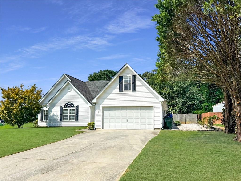 Sought-after 4 bed/2 bath RANCH with BONUS ROOM! This move-in-ready home offers one-level living on a spacious over 1/2-acre lot featuring a level driveway, expansive front yard, and a HUGE fenced backyard-perfect for outdoor enjoyment and entertaining! HARDWOOD FLOORS flow through the living areas, leading to a bright great room with sightlines to the kitchen, dining area, and breakfast nook-ideal for gatherings. Need extra space? The BONUS ROOM above the garage is perfect for a home office, media room, or play area! The large master suite includes private access to the back patio, while the young roof and included stainless steel refrigerator add to the home's great value. BIG SAVINGS WITH SOLAR! The current owner has installed solar panels that stay with the home-at NO COST to you! Enjoy 40% savings on energy bills while reducing your carbon footprint. Community amenities include a pool, tennis courts, and playground-making this the perfect place to call home! Don't miss out-schedule your showing today!