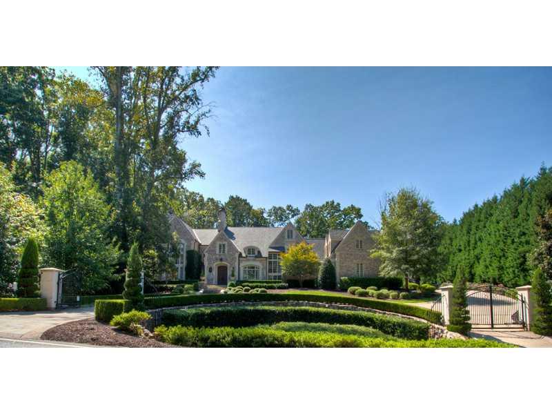 Absolutely stunning gated estate, located on prestigious Londonberry Road. Custom built and still feels like new, this home is perfection. Gorgeous Master Bedrm Suite on Main with his & hers baths, walk-in closets, heated floors, & fireplace. 2 story, exquisite study/office, Formal Dining Rm, Cathedral ceilings beautifully open up living spaces, perfect for displaying art & collecting. Chef's kitchen complete w dine-in sitting, additional living area, sub-zero appliances,Terrace lvl incl. 10+ seat theatre rm, wine cellar & gym. Available furnished and non furnished.