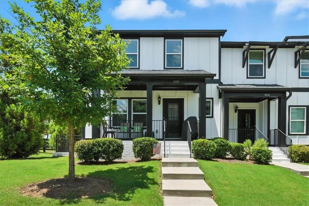 Welcome to a captivating property with the perfect blend of charm, elegance, and modern comfort. 900 Sweetwater Grove is a sought-after end unit, providing abundant natural light, privacy, and lovely views.
Step inside from the quaint front porch into the main level. Here you'll find a beautifully appointed kitchen featuring all stainless-steel appliances, double ovens, tile backsplash, and modern light fixtures. This kitchen is not only functional but also aesthetically pleasing. The generous island serves as a focal point and encourages casual dining, whereas the adjoining dining area is perfect for hosting dinner parties or family gatherings. This level also boasts an open-concept great room, a walk-in pantry, a large hall closet, and a convenient half-bath.
Upstairs, you'll find the luxurious, oversized primary bedroom featuring an ensuite bath and two spacious walk-in closets. This level also offers a conveniently located laundry closet with washer and dryer, plus two additional bedrooms that share a well-appointed full bath—perfect for family or guests.
The flat driveway leads you to the basement level, where a two-car garage provides ample parking and extra storage space. This level also includes a generously sized bedroom, a full bathroom, and a welcoming foyer.
More than just a house, this exquisite residence is a place to truly call home—a space where memories are made and everyday life is embraced with ease and comfort.
Come experience the perfect blend of refined living and local convenience. This townhome has it all!