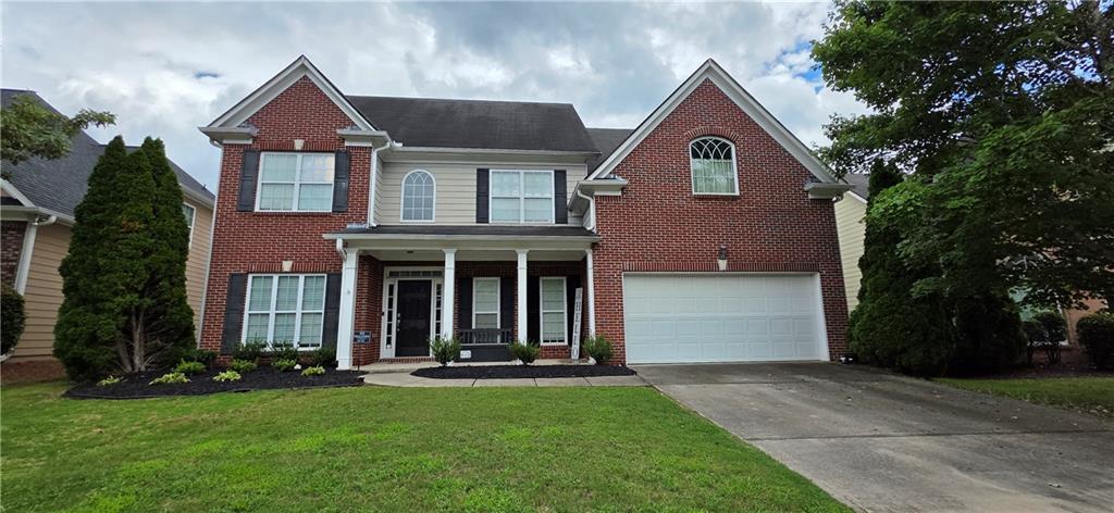 Discover move-in ready elegance in this stunning 4bedroom, 3 bath brick-front home located in the desirable Vinings Vintage community! The charming front porch sets the tone, leading into a sun-filled open floor plan with gleaming hardwoods, a flexible formal living/office, and a dining room that flows seamlessly into the dramatic two-story great room with soaring ceilings, abundant natural light, and a cozy brick fireplace.
The chef’s kitchen is designed to impress with abundant counter space, modern finishes, and a breakfast nook overlooking the level, fenced backyard perfect for entertaining, family gatherings, or enjoying peaceful mornings with coffee. A main floor guest bedroom offers convenience and privacy, while upstairs the expansive owner’s suite is a true retreat with tray ceilings, a versatile sitting room, double walk-in closets, and a spa-like bath featuring dual vanities, soaking tub, and glass-enclosed shower. Spacious secondary bedrooms and a full bath complete the upstairs.
Step outside to enjoy a private backyard oasis with a large patio ideal for grilling, play, or quiet evenings under the stars. Neighborhood amenities include a pool, tennis courts, and clubhouse, enhancing the community’s charm and livability.
All of this just minutes from I-285, Veterans Memorial Highway, and endless shopping and dining options. This home delivers the perfect balance of space, style, and convenience in a vibrant community setting.