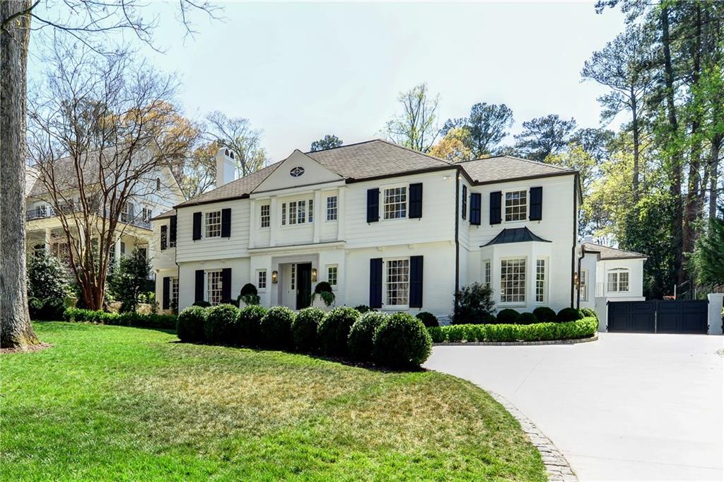 Absolute Perfection. Elegant classic lines updated for todays family life. Master on main, central stair hall with natural light flooding through coffered ceiling. Playroom in basement & 4 bedrooms upstairs. Kitchen, master & great rm all open onto extraordinary pool terrace with outdoor fireplace, state of the art pool & completely private slate terraces. Guesthouse with vaulted ceiling, private terrace & morning kitchen over massive 2/3 car garage. Football field sized backyard. Gated parking court. Highest level of finishes, overseen by sought after Suzanne Kasler.