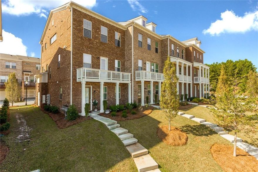 COME ENJOY LIVING IN THIS BEAUTIFUL CENTRALLY LOCATED 4 BEDROOM TOWNHOME. HOME FEATURES 1 BEDROOM AND FULL BATH ON BASEMENT LEVEL. AMAZING OPEN FLOOR PLAN ON MAIN WITH KITCHEN FEATURING GRANITE COUNTER TOPS, BREAKFAST BAR, WHITE CABINETRY, ALL SS APPLIANCES AND WALK IN PANTRY. FAMILY ROOM FEATURES ELECTRIC FIREPLACE AND BUILT IN CABINETS. THREE ADDITIONAL BEDROOMS ON UPPER LEVEL.  LG MASTER HAS WALK IN CLOSET AND MASTER BATH HAS LARGE INVITING SHOWER AND DOUBLE VANITIES. OTHER 2 BEDROOMS SHARE A FULL BATH. LAUNDRY ROOM ON UPPER LEVEL INCLUDES WASHER/DRYER. THIS LOVELY HOME IS A SHORT WALK TO MARTA AND VERY CLOSE TO LOCAL RESTAURANTS, SHOPPING AND GA 400.  ALSO CLOSE TO HALCYON WHICH IS ONE EXIT UP AND AVALON WHICH IS 1 EXIT DOWN OFF 400. TOP RATED SCHOOLS.  POTENTIAL TENTS MUST HAVE GOOD CREDIT SCORES AND HAVE AN INCOME OF 3X MONTHLY RENT.  HOME IS CURRENTLY OCCUPIED AND ALL SHOWING MUST GIVE 24 HOUR NOTICE. SHOWINGS TO BEGIN ON SUNDAY JUNE 1.
PHOTOS ARE OF A SIMILAR PROPERTY. THIS PROPERTY WILL HAVE ANTIQUE WHITE CABINETRY.