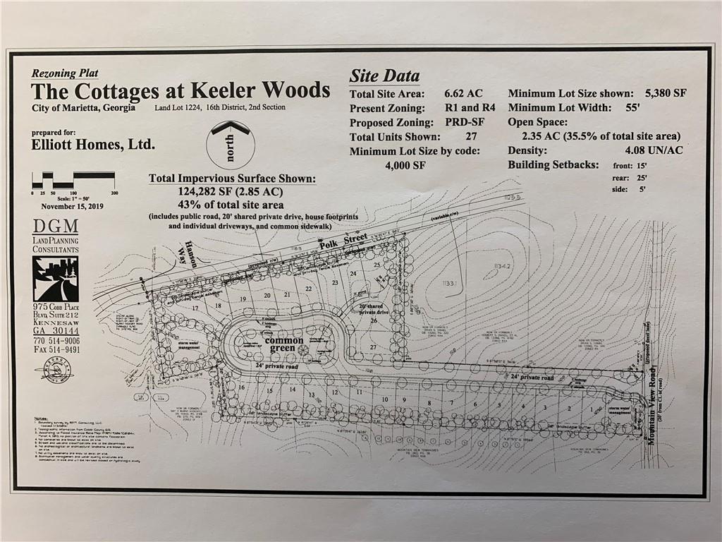 THE COTTAGES AT KEELER WOODS - Land