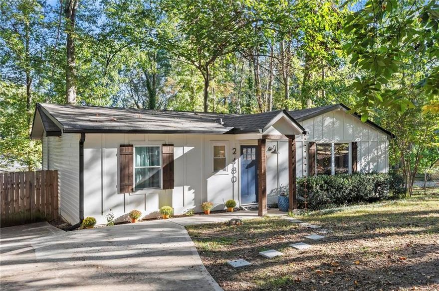 CHARMING 3/2 Bungalow in an unbeatable location!  In addition to be located on Lake Lanier, Eagle Creek Shores is just 5 minutes from South Forsyth/Cumming's most desirable shopping, dining and entertainment venues!  Renovations/updates make the most of each square foot, featuring open main living/kitchen/dining area with soaring cathedral ceiling.  Outstanding outdoor living is inviting on the spacious deck and the large fenced backyard.