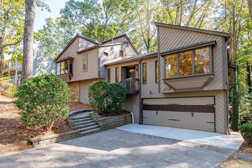 Welcome to 2864 Sudbury Court! A beautifully renovated contemporary home in the heart of East Cobb's sought-after Pope High School district! This home is a perfect blend of modern design and comfortable living. The updated kitchen boasts waterfall quartz countertops, stainless appliances including full size double ovens, and a sunfilled breakfast area. Fireside family room has vaulted ceilings and a wet bar. Upstairs are the primary suite that includes a renovated bathroom while two additional bedrooms share a beautifully updated hall bath. The lower level features an additional family room and another flex space that can be a great office, playroom, or workout space with a half bath. Plenty of storage space in the oversized garage. Enjoy outdoor living year round on the screened porch overlooking the private, fenced backyard-ideal for relaxing or entertaining. Conveniently located near shopping, dining, and Pope High School!