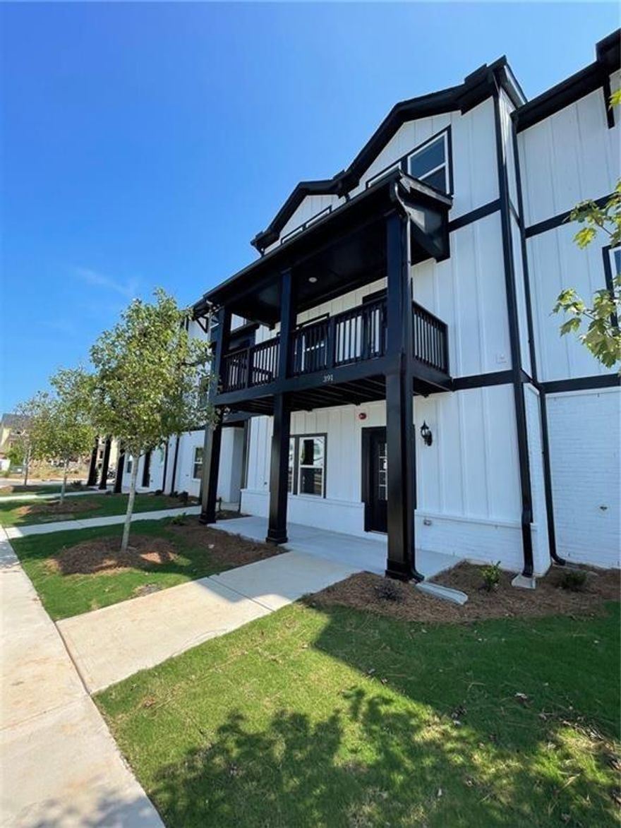 This townhome is located in Ridgewalk Landing and is the Leighton floorplan. On the first level you will find the two car garage, bedroom, full bath and entry foyer. The second level features a beautiful kitchen with double ovens, a gas cooktop, a built-in microwave, a refrigerator, dishwasher, and disposal. There is a large island with a breakfast bar and a large, walk-in pantry. This level also has the great room, the dining room, a breakfast room, a coat closet and a half-bath. Upstairs you will find the primary suite with a large walk-in shower, a double vanity, a toilet closet, and a large walk-in closet. Also on the upper level you will find two additional bedrooms, a full bath, and the laundry room complete with washer and dryer. This townhome is within walking distance to Costco, Woodstock City Church, an urgent care center, and many other retail shops. Pets will be decided on a case-by-case basis but will be restricted to dogs/cats under 25 pounds, limit of two pets, a $350 non-refundable deposit and an additional $35 per month in rent. Please do not ask to see the townhome if you have credit issues, eviction history, unemployed, or if the rent is more than 50% of your monthly take-home pay. All adults that will be living in the townhome will have to complete an application/background check/credit check.
