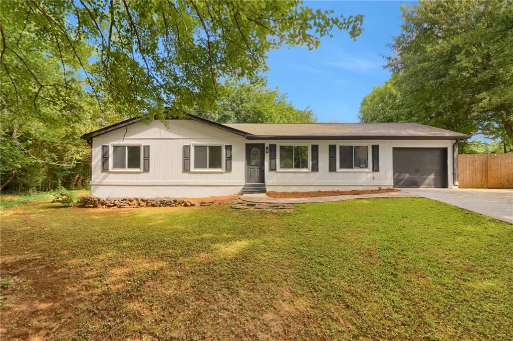 THIS STYLISH, BEAUTIFUL AND UPDATED HOME IS READY TO WELCOME YOU. COME AND SEE THIS FULLY RENOVATED 3 BEDROOMS 2 FULL BATH RANCH SHOWS LIKE A MODEL. SITUATED IN A PEACEFUL CUL-DE-SAC ON A SPACIOUS 0.5 ACRE LOT WITH ENDLESS POTENTIAL. ENJOY YOUR SUNROOM OVERLOOKING LARGE PROFESSIONAL LANDSCAPED YARD, FLOODING THE AREA WITH NATURAL LIGHT AND CREATING A WELCOMING ATMOSPHERE. NEW/RECENT UPDATES NEW ROOF, NEW AC UNIT, NEW ELECTRIC FIREPLACE, NEW PAINT INTERIOR AND EXTERIOR, NEW FLOORS, NEW LIGHT FIXTURES, NEW GRANITE COUNTERTOPS, NEW BACKSPLASH, NEW SS APPLIANCES, NEW GARAGE DOOR, NEW BATHROOM VANITIES. TOO MANY TO LIST. CONVENIENT TO MAJOR HWYS, SCHOOLS, RESTAURANTS AND SHOPPING. NO HOA. THE HOUSE IS PRICED TO SELL. THIS MOVE-IN READY GEM WON'T LAST. SCHEDULE YOUR SHOWING TODAY!! Will not go for FHA due to 90-day Flip Rule.