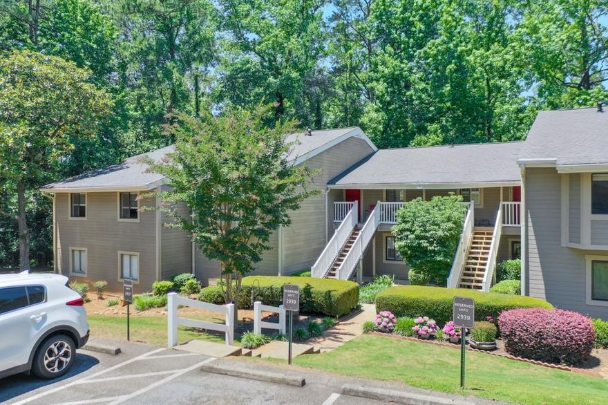 Prime Location. Peaceful Living. Endless Potential.
Welcome to this beautifully maintained 2-bedroom, 2-bath condo nestled in one of the most convenient and connected spots inside the perimeter.

Just half a mile from Windy Hill, 2.3 miles to The Battery and Truist Park, and within walking distance to shops, grocery stores, and a variety of restaurants, this home puts everything you need right at your fingertips. Whether you're heading to a Braves game, grabbing dinner with friends, or commuting via I-75/I-285, you’ll love how effortless life feels here.

Step inside and you'll immediately notice how lovingly this home has been cared for. The spacious, roommate-style floor plan offers privacy and flexibility—perfect for guests, working from home, or simply spreading out. The inviting living room features a cozy fireplace, creating a warm, welcoming space to relax or entertain.

The large eat-in kitchen is full of natural light and offers plenty of space for cooking, dining, and gathering. It’s a cheerful space that’s just waiting for your personal touch.

The covered balcony is the perfect spot to sip your morning coffee, read a book, or enjoy the quiet, tree-lined surroundings.

This condo is ideal for anyone looking for low-maintenance living in a location that truly has it all. The interior may lean traditional in style, but it’s clean, solid, and ready for you to call it home. With just a few personal touches, you can easily make this space your own.

Don’t miss the chance to live where convenience meets comfort. Come take a look—and imagine yourself living the lifestyle this home makes possible.