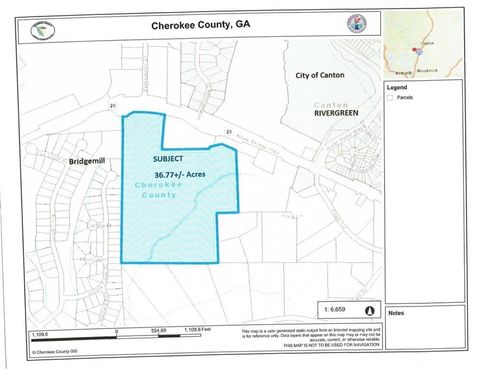 Vacant Land For Sale - 7840 Knox Bridge Highway<br/> Canton, GA 30114