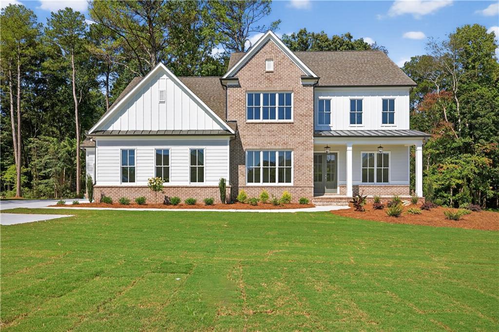 The Brentwood 2 plan by Tipton. 4 bedroom/3.5 bath on expansive 1 acre lot. Beautiful open concept floorplan features dual front door entry, 10' ceilings on main, a gourmet kitchen that overlooks the keeping room and family room with breakfast area. Perfect layout for entertaining. Separate Dining Room with Butler Pantry & Study. Generous Primary Suite on Main level leads to spa style bath with frameless glass shower, freestanding tub, quartz vanity and incredible walk-in closet. Three additional spacious bedrooms up. Craving more space?? Don't miss the finished media room upstairs. Large deck with fireplace overlooks tranquil backyard. Unfinished basement adds even more potential to expand. No HOA! Many gorgeous options have been added, definitely a must see!!