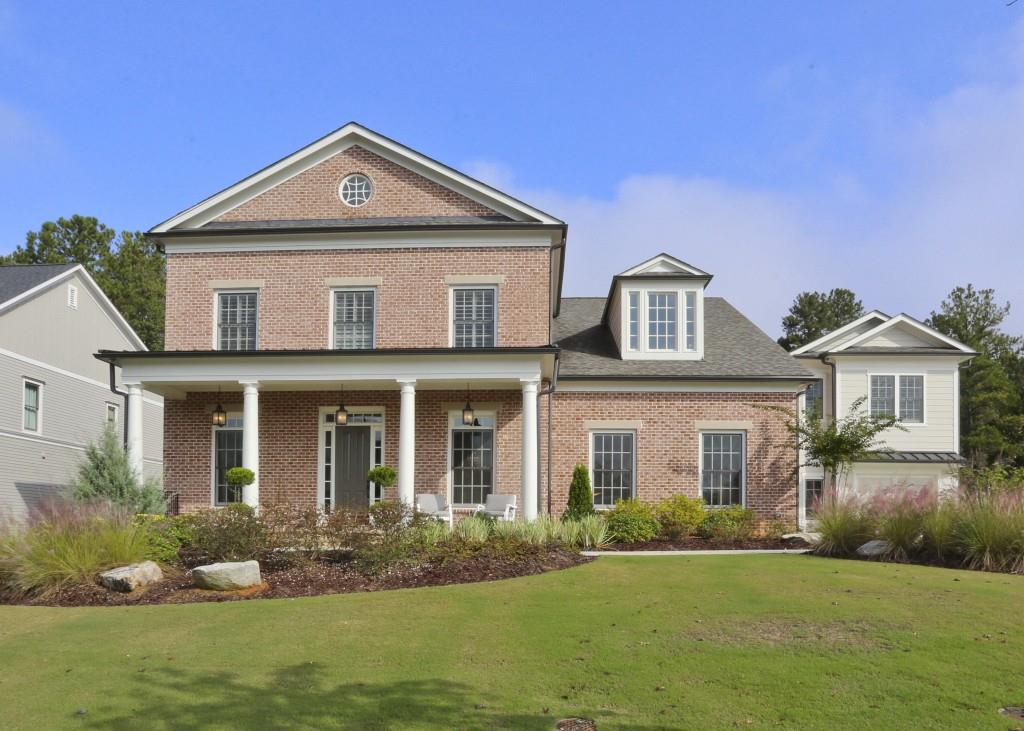 Stunning 2016 custom built masterpiece in Heritage at Dunwoody located on cul-de-sac with private back grounds. Main house features 5BD/4BA, BR & BA on main, owner's retreat on 2nd level boasts spa-like features. Main level has open plan concept w/ deep mouldings, hardwoods, chef's kitchen w/large island open to family room, butler's pantry, private home office, LR, DR, & covered back brick terrace, attached 2 car garage. A separate garage complete with an in-law suite featuring large bedroom&bath. Upgrades abound in this residence, truly a gem of the neighborhood.