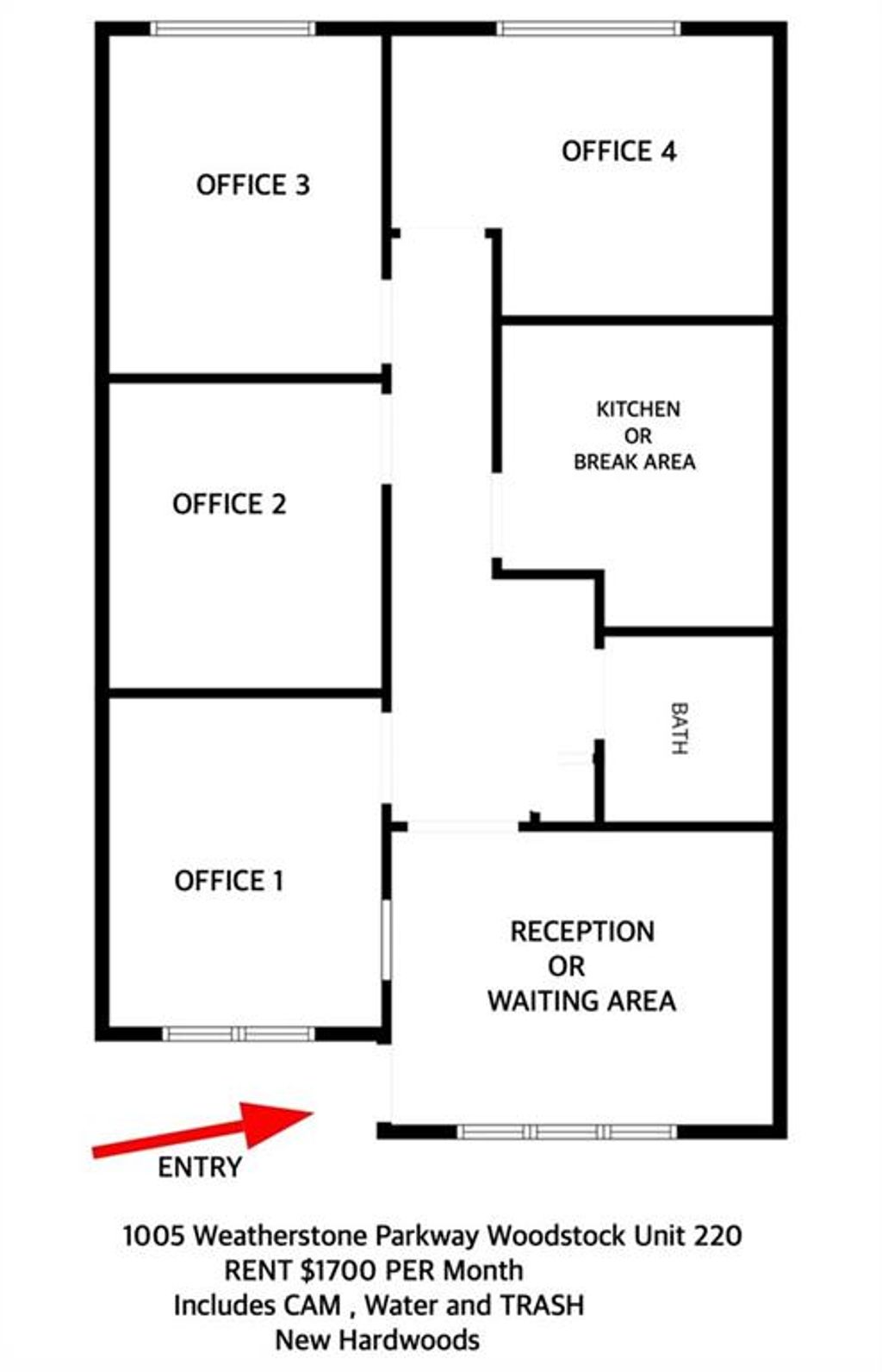 Photo of 1005 Weatherstone Parkway #220, Woodstock, GA 30188 (MLS # 7704028)