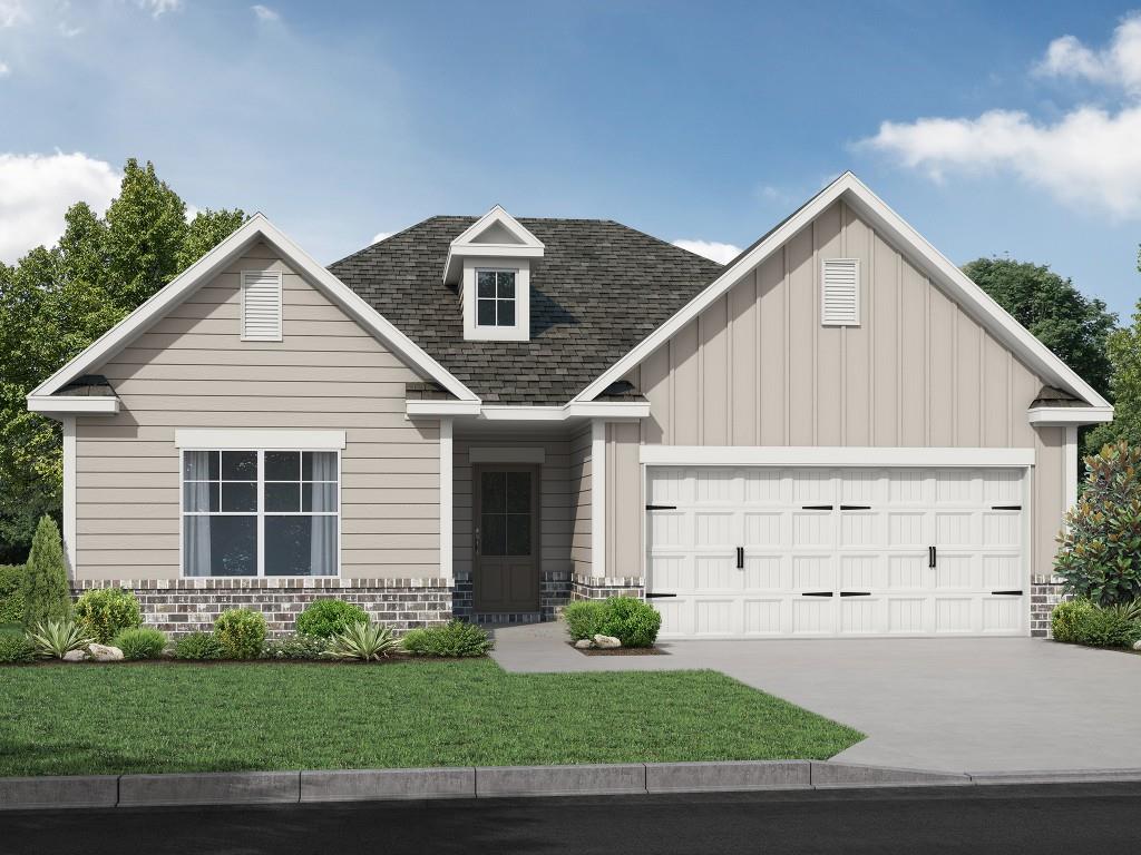 The Ellington Plan built by Stephen Elliott Homes. Quick Move-In! Welcome to your piece of golf retreat paradise! Located in the fantastic community of Chimney Oaks, decompress with the countless amenities offered such as an olympic sized swimming pool, tennis courts galore, restaurant, golf, and MORE! This gorgeous home welcomes you with a wide foyer leading towards a cozy and bright family room with shiplap surround fireplace overlooked by a chef's paradise kitchen outfitted with the latest stainless steel appliances, granite countertops, and snazzy tile backsplash. Your large private suite awaits in the primary bedroom equipped with trey ceiling leading to your own spa-like wonderland with tile floor/shower, huge garden tub, and cultured marble countertops. The 2 secondary bedrooms are not to be overlooked as they provide ample space for kids, guests, workout/game room, and anything else you can set your mind to. Out back you are greeted with a sleek patio just waiting for you to set up the grill and get cooking those summer meals! Don't miss out on your limited opportunity to be a part of this awesome community. Pictures are secondary pictures. Call TODAY! Ask us about our $20,000 Any Way You Want It incentive* with binding contract by 09/31/2025 with use of preferred lender only.