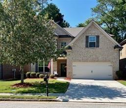 Welcome to this immaculate, fully furnished custom-built home in a quiet, family-friendly community. This spacious two-story residence offers 5 bedrooms and 3 full bathrooms, perfectly blending comfort and sophistication. The home features a dramatic two-story foyer, a bright office space, and a formal dining room with elegant trim and columns. The main floor includes a guest suite with a full bath, ideal for visitors or multigenerational living.
The open family room includes a cozy fireplace and flows into the gourmet kitchen, which boasts granite countertops, stainless steel appliances, a center island, breakfast bar, and a sunny breakfast nook. Upstairs, enjoy a luxurious owner’s suite with double vanities framed by graceful arches, garden tub, separate shower, private toilet room, and large walk-in closet. Two additional bedrooms are connected by a Jack-and-Jill bath with private vanities. Enjoy peaceful evenings in the beautifully landscaped and illuminated backyard oasis.