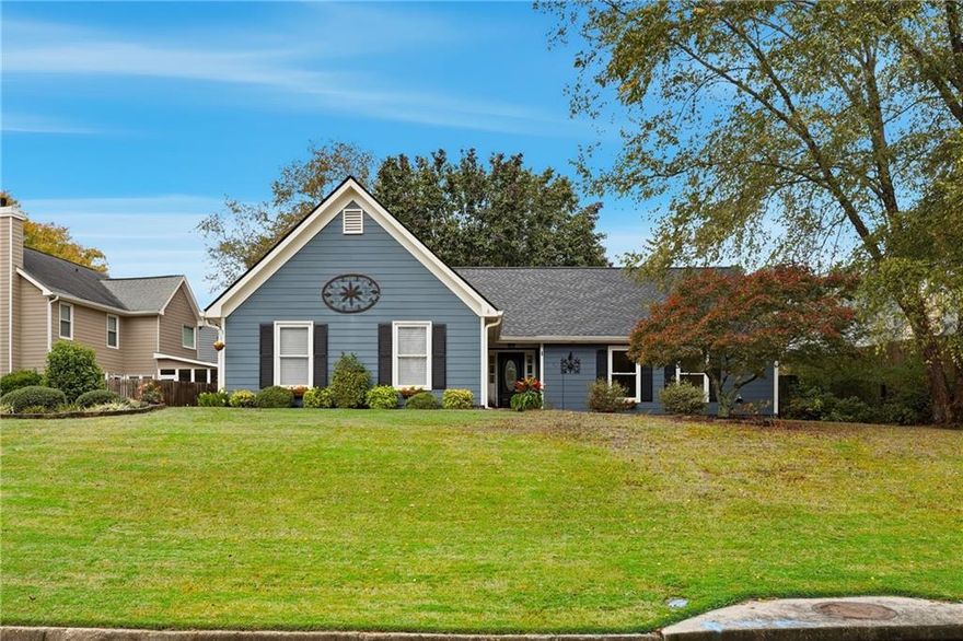 Updated Single-Level Living in Prime Johns Creek Location!

Discover this meticulously maintained and updated single-level ranch in a prime Johns Creek location! This home features a desirable East-facing orientation, offering a warm, welcoming entrance that captures the gentle morning sun. Inside, the open floor plan features a spacious family room with a cozy gas fireplace, which flows through a premium Anderson sliding door to a private, fully fenced backyard. This home offers tremendous storage and a large owner's suite, a true retreat with a modern frameless glass shower and separate soaking tub. Move in with total peace of mind, as this home is truly turn-key: professionally deep cleaned (Oct 2025) and featuring brand-new carpet (Oct 2025). The list of major updates is exceptional, including a FULL ROOF REPLACEMENT (2023), ALL NEW HARDY BOARD SIDING (2021), a RELIABLE NEW FURNACE (2021), and a NEW DISHWASHER (2025). Additional upgrades include a new garage door opener (2022), refrigerator (2021), and double-pane insulated windows. This location offers unparalleled convenience, minutes from GA-400, 141, premier shopping, dining, Emory Johns Creek Hospital, and parks like the Big Creek Greenway. Zoned for the award-winning Lake Windward Elementary, Taylor Road Middle, and Chattahoochee High School district. Residents are part of the Caney Creek Recreational Association, enjoying a clubhouse, pool, and active tennis courts (Rentals not allowed). This is a rare opportunity to find a beautifully updated home where all the work has been done. Move in and be settled just in time for your seasonal gatherings!