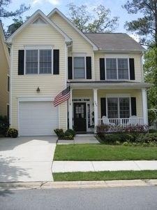 Traditional, Charleston style home in sought after Gardenside swim community located in East Cobb just minutes to The Battery Atlanta Braves Stadium/Dining/Entertainment, shopping, I 75 and I 285. Corner lot, only neighbor on 1 side. Upgraded granite w/stained cherry cabinets & all brand new ss appliances! Breakfast room & separate dining room or office. Hardwoods on main level & brand new carpet upstairs. Great room has gas fireplace & opens to kitchen & out to back deck w/private, fenced-in backyard. 3 bedrooms & laundry room upstairs. Owner is the listing agent.