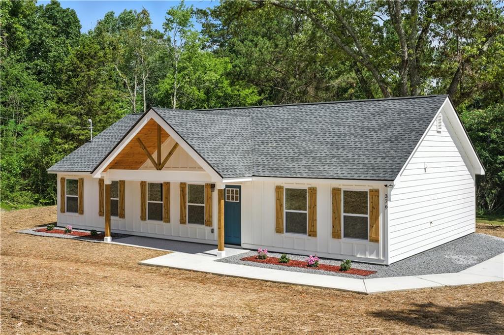 Modern New Construction Ranch in Growing Paulding County ** MOVE-IN READY & MOTIVATED SELLER! ** Welcome to 376 Wayside Lane, a beautifully built 3-bedroom, 2-bathroom ranch home that combines thoughtful design, quality finishes, and a peaceful setting—all in one of North Georgia’s fastest-growing areas. Completed in 2025, this brand-new home offers a perfect blend of modern style and everyday comfort, ideal for first-time buyers, downsizers, or anyone seeking move-in ready convenience. Step inside to a bright, open-concept layout featuring luxury vinyl plank flooring, a spacious living area, and a chef-inspired kitchen with a large island, quartz countertops, and designer lighting. Sleek cabinetry and stylish finishes make this space as functional as it is beautiful. The home’s airy feel and smooth flow make it perfect for entertaining or relaxing at home. The bathrooms are equally impressive, showcasing custom tile work, matte black fixtures, and contemporary design details that create a fresh, elevated atmosphere. With three generously sized bedrooms and one-level living throughout, this home is built for comfort, ease, and accessibility. Outside, enjoy your private lot with no HOA—offering space to personalize, room to grow, and the freedom to live without restrictions. The setting is quiet and residential, yet just minutes from the conveniences of Dallas and Hiram.
Why You’ll Love the Location: Nestled in the heart of Paulding County, this home is surrounded by top-rated schools, including Poole Elementary (0.7 miles), Herschel Jones Middle (4.1 miles), and Paulding County High School (5 miles). Enjoy easy access to shopping, dining, parks, and walking trails, as well as proximity to Hwy 120 and Hwy 278 for smooth commuting to surrounding cities and into metro Atlanta. SELLER IS HIGHLY MOTIVATED AND OFFERING CONCESSIONS, including closing cost assistance, rate buy-down options, and pricing flexibility for strong offers. A rare opportunity to own new construction without the wait—plus the added benefit of built-in savings.
Key Features:
• Brand-new 2025 construction
• One-level living with open-concept design
• Quartz countertops and luxury vinyl flooring
• Designer kitchen and modern bathrooms
• Generous lot with no HOA
• Minutes to top-rated schools, shopping, and commuter routes
• Peaceful residential setting in a high-demand area
Don’t miss your chance to enjoy new construction living in a community that offers both small-town charm and everyday convenience. Schedule your showing today and fall in love with everything 376 Wayside Lane has to offer.
