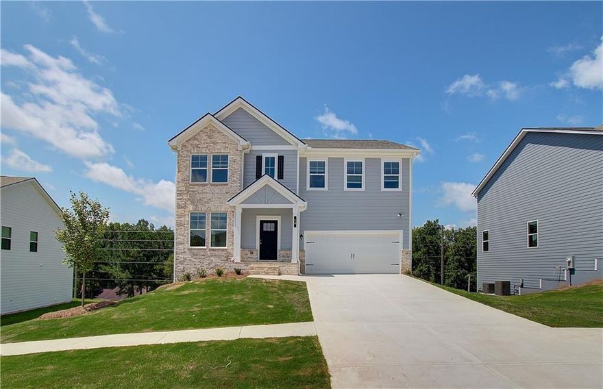 Introducing the Horizon on Homesite 89 — Where Sophisticated Living Meets Everyday Comfort

DRB Homes proudly presents the Horizon floor plan on Homesite 89—an expansive 2,662 square-foot residence offering 4 spacious bedrooms, 2.5 elegantly appointed baths, and an unfinished basement with endless potential for customization. Nestled in the picturesque Chapel Hill community of Newnan, GA, this exceptional home also features a walkout back deck, perfect for enjoying peaceful mornings, al fresco dining, or evening gatherings under the stars.

From the welcoming covered front porch to the meticulously designed interior, every element of this home blends timeless style with everyday functionality. The open-concept main level offers a seamless flow between the spacious family room, bright breakfast nook, and formal dining area—ideal for entertaining or relaxing in luxury.

The gourmet kitchen is a chef’s dream, featuring quartz countertops, a large breakfast bar, stylish tile backsplash, generous cabinetry, a walk-in pantry, and premium stainless steel appliances including an electric range, built-in microwave, dishwasher, and garbage disposal.

Elegant finishes throughout the home include Shaw luxury vinyl plank flooring in all common areas on the first floor, as well as in all bathrooms and the laundry room. Eye-catching metal stair spindles with twist detailing and stained wood handrails add architectural character and charm.

Upstairs, retreat to the luxurious owner’s suite offering a spacious walk-in closet, dual quartz vanities, a soaking garden tub, and an oversized tiled shower—providing a spa-like ambiance in the comfort of your own home.

Additional features include architectural shingles, 9-foot ceilings on the main level, a private walkout deck, a transferable termite bond, and energy-efficient total electric systems.

Perfectly located just six miles from the Ashley Park Outdoor Mall and three miles from the charm of historic downtown Newnan, Chapel Hill offers the perfect blend of community, convenience, and serenity.

Tour our beautifully decorated model home today and discover the craftsmanship, value, and luxury that make DRB Homes an extraordinary place to call home. Stock photos are used.


Please note: If the buyer is represented by a broker/agent, DRB REQUIRES the buyer’s broker/agent to be present during the initial meeting with DRB’s sales personnel to ensure proper representation.  If buyer’s broker/agent is not present at initial meeting DRB Group Georgia reserves the right to reduce or remove broker/agent compensation.