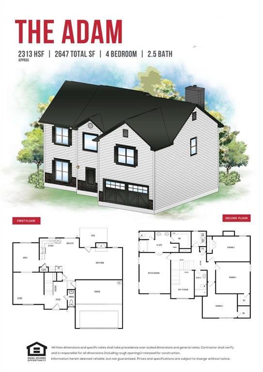 $50,000 in instant equity. NEW CONSTRUCTION ON BASEMENT. This "Adams Plan" home showcases stunning craftsman-style elegance and is conveniently located in the charming Wynchester Station Subdivision in Dallas, GA. The property features four bedrooms, two and a half bathrooms, a two-car garage, and an unfinished basement, providing you with a blank canvas to customize to your liking. This home beautifully blends luxury and comfort. Step into the kitchen, which is equipped with soft-close cabinets, exquisite granite countertops, and stainless steel appliances, including a dishwasher, microwave, and stove. The home also includes 2" faux wood front window blinds, LED lighting throughout, and highly durable LVP flooring on the main level, in the upstairs bathrooms, and the laundry room. Plush carpet enhances the upstairs hallway, stairs, and closets. The open layout seamlessly connects the dining room and family room, making it an ideal space for entertaining guests. Upstairs, the primary bedroom serves as an expansive retreat, featuring a spacious walk-in closet and a luxurious en-suite bathroom complete with granite countertops, a dual vanity, and a tile shower. Three additional large bedrooms and a full bath round out the second level. There is no HOA for this property, and great buyer incentives are available through approved lenders