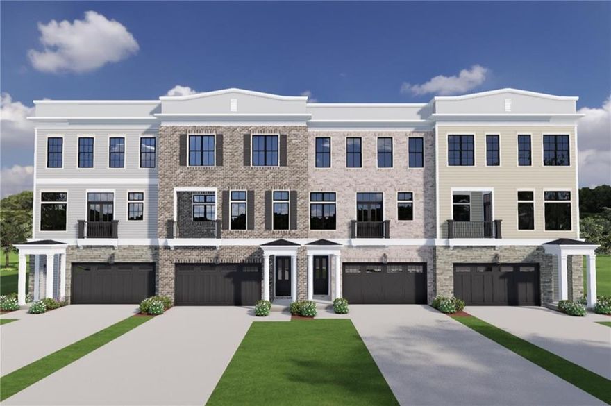 LIMITED TIME: $30,000 Seller Incentive to use toward Closing Costs, Upgrades or Credit. Corner Unit Special - No Premium Charge. Home to be built. NOW SELLING… The best luxury deal and location in Alpharetta! Over 40% already pre-sold. Seize this rare opportunity to own in an exclusive, luxury, 16-townhome enclave overlooking peaceful Wills Park and nestled beside the beautifully restored historic Earl Wood House (circa 1919.) Perfectly located connected to Wills Park, and just a mile from bustling downtown Alpharetta , enjoy luxury living at its best including 4-bedroom, 3.5-bathroom plans with must-have features including elevator shaft, exceptionally large great room with stylish fireplace, multiple balconies overlooking the park, and a gourmet kitchen featuring Bosch appliances, oversized, waterfall-edge island seating five, and adjacent dining room. Upper level includes grand owner’s suite with a generous-sized bedroom, spacious park-side balcony, spa-style bathroom with his and her vanity, modern wet room with shower and soaking tub, and a large walk-in closet. Two well-appointed secondary bedrooms, bathroom and a large laundry room are also located on the upper level. The entry level includes a guest bedroom with patio, bonus room–ideal for private office–full bathroom, two-car garage with storage closet, and mudroom. Best of all, with Wills Park as your backyard, you can stroll, bike, swim, play tennis or take in an equestrian event –right out your back door. Act now and take your pick of the finest units available at beautiful Wills Overlook! Photos and/or renderings are representative, not of the actual property.