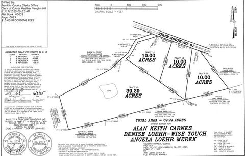 Vacant Land For Sale - 8117 Sandy Cross Road<br/> Carnesville, GA 30521