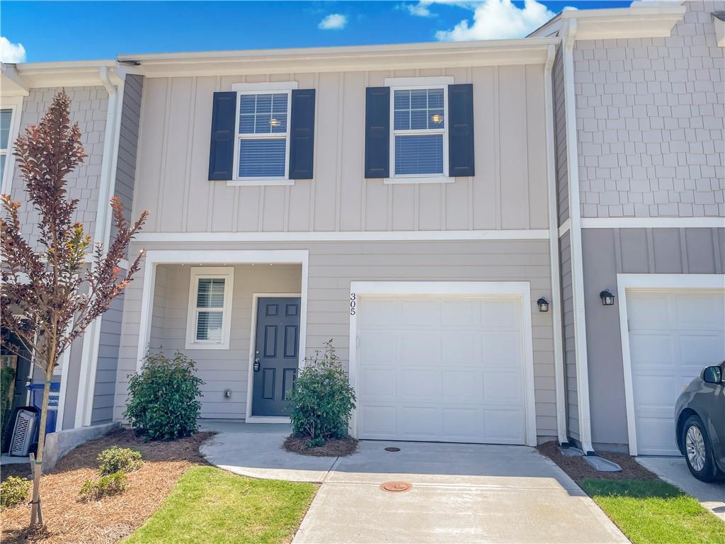 Available September 15! Terrific Cartersville townhome built in 2021 - Near New! Plank flooring entire 1st level. Entry Foyer leads to the 1-Car Garage entrance and Half Bath. Just beyond is a modern Open Plan with a large Great Room, Dining Area and Kitchen. The Kitchen has White Cabinets, Gray Granite Counters, SS Appliances and a Pantry Closet. Upstairs is the Master Suite and Master Bath w/Tub/Shwr combination, Vanity, Cabinets/Drawers and a spacious Walk-In Closet. Down the hall are 2 Guest Bedrooms, another Full Bath and a Laundry Closet. Out back is a Patio and an open lawn area shared by neighbors.
Resident Benefit Package included. Check out our 5-Star Reviews on Google. Rent quoted reflects discount for on time payment, ask for details.