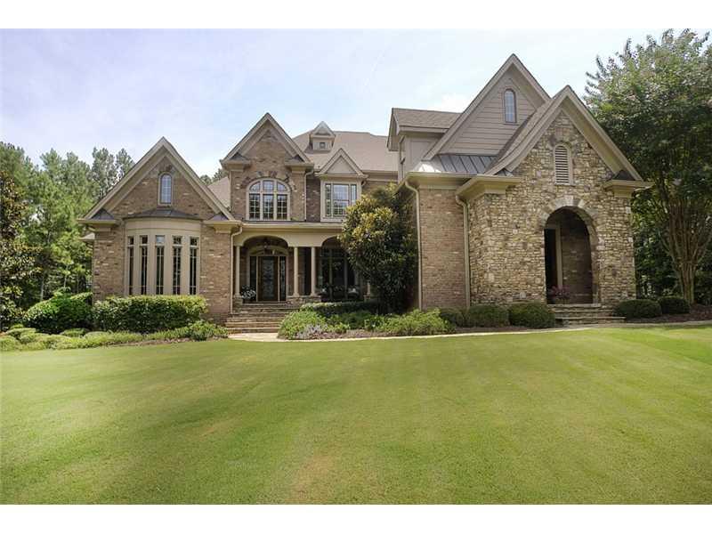 Gorgeous & immaculate, this home will not disappoint! Home has expansive views of the 10th & 18th fairways. Entertain family & friends in the outdoor kitchen, pool/spa area. Soaring ceilings in family room, elegant dining room, gourmet kitchen has sub zero fridge, keeping room w/stone fireplace, master retreat on main w/luxurious bath. Basement is footprint of the main floor & includes teen or in-law suite with marble bathroom, kitchen, private access to the pool, 2 game areas and bar. Large secondary bedrooms w/private baths. 3 car garage and level, fenced backyard.