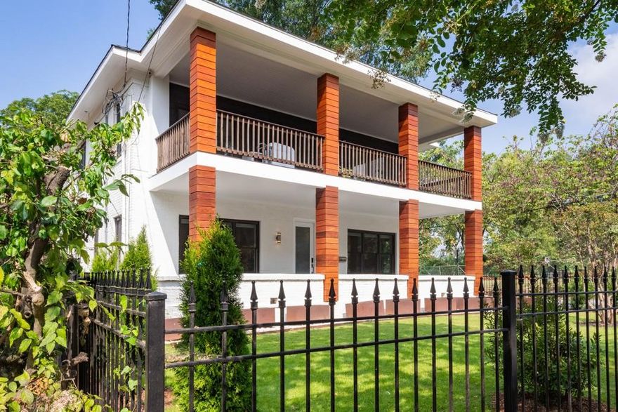 Beautiful luxury apartment available in the vibrant OFW! This incredible unit, located in an original 1920s home, has been fully renovated with all new systems, paint, newly finished hardwood floors, full-sized washer and dryer, ample closet and storage space and chef's kitchen. The spacious spa-like bathroom includes a glass shower with rainfall shower head and floating double vanity. Gorgeous details can be found throughout the property including historical features from the original home, high ceilings and high-end light fixtures. The property also has a private professionally landscaped and fenced-in front yard with covered front porch and beautiful city skyline views. The property is perfectly located - three blocks to Ponce City Market, the Beltline, Piedmont Park, shops and restaurants and much more. Come enjoy all that the best neighborhood in Atlanta has to offer just outside your front door! Some photos are virtually staged.