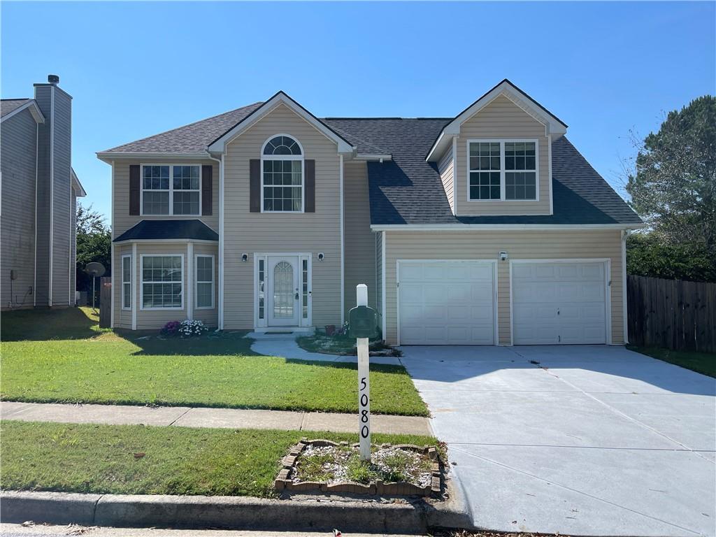 Spacious, 2,599 square feet, 2 story home with 4 Bedrooms 2.5 Bathrooms, located in Bridal Point Subdivision with HOA amenities, located in Snellville, Shiloh High School in the Gwinnett County School District. Special aspects of the home are an oversized owners suite, seperate formal dining room, new carpet, bright new paint, updated white marble style LVP, additional livingroom, additional potential office/den with all four bedrooms and the laundry unpstairs. Island in the kitchen with range, dishwasher, sink with another bar overlooking the a breakfast nook with bay windows allowing bright natural light. Landscaped front and fenced back yard. Community Pool and Tennis. Professionally Managed.