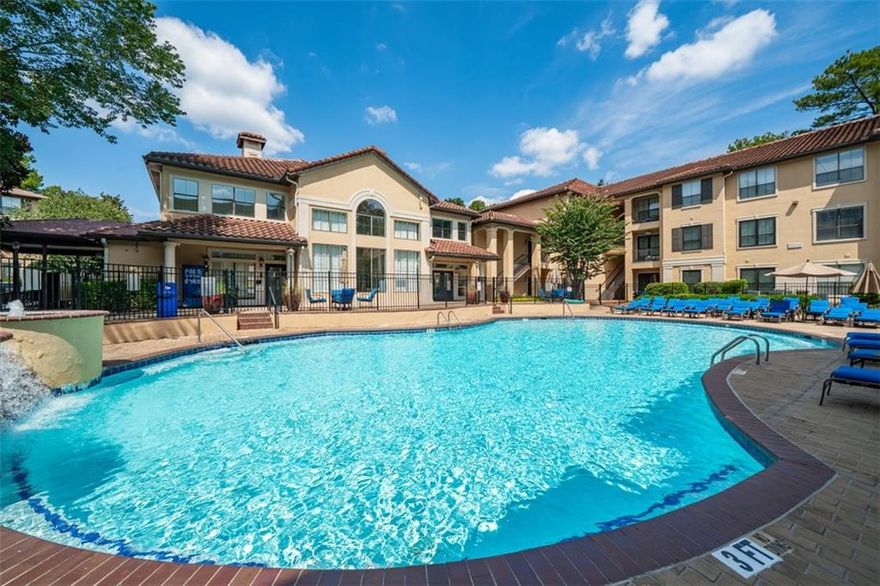 Perfect first floor unit for pet owners or grocery hauls. This is low-maintenance, high-comfort living at its best. Welcome to this rare first floor 2 bedroom, 2 bath gem in the coveted Peachtree Place community where convenience, privacy, and charm come together. This unit doesn’t share any perimeter walls, and it’s been lovingly maintained by the original owner. Two assigned parking spaces are ideally located on the first floor of the parking deck, right next to a handicapped space. Inside, you'll find brand new luxury vinyl plank flooring in the bright and open living and dining areas, with direct access to your private patio. Steps from the community grill, ideal for easy outdoor dinners. The kitchen features granite countertops and plenty of cabinet space, while both bedrooms include walk-in closets. The vaulted ceiling in the primary suite adds an elegant touch. Enjoy premium amenities like twice-weekly doorstep trash pickup, AT&T fiber internet, a pool, clubhouse, fitness center, business center, and more. All within a gated, beautifully maintained community. Come see it today!