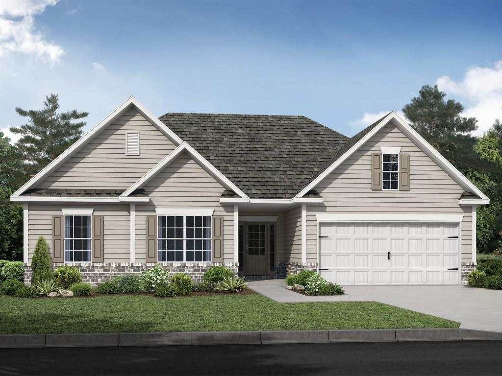 The Oakdale Plan built by Stephen Elliott Homes. Welcome to your piece of golf retreat paradise! Located in the pristine community, Chimney Oaks. Decompress with the countless amenities offered such as an olympic sized swimming pool, tennis courts, restaurant, golf, and MORE! The Oakdale welcomes you with a cozy foyer leading to a spacious open floor plan. The bright family room with shiplap surround linear fireplace is overlooked by a chef's paradise kitchen outfitted with the latest stainless steel appliances, granite countertops, tile backsplash, and a HUGE island perfect for hosting. Your private suite awaits at the rear of the home in the large primary bedroom equipped with trey ceiling leading to your own spa-like wonderland w/ tile floor/shower, roomy garden tub, and cultured marble countertops. The 3 secondary bedrooms sit at the front of the home and are not to be overlooked as they provide ample space for kids, guests, workout/game rooms or anything else you can think of. Out back you are greeted with a nice covered patio perfect for grilling out and enjoying those endless summer nights. Don't miss out on your limited opportunity to be a part of this resort-style community. Call TODAY! Ask us about our $20,000 Any Way You Want It incentive* with binding contract by 09/30/2025 with use of preferred lender only.