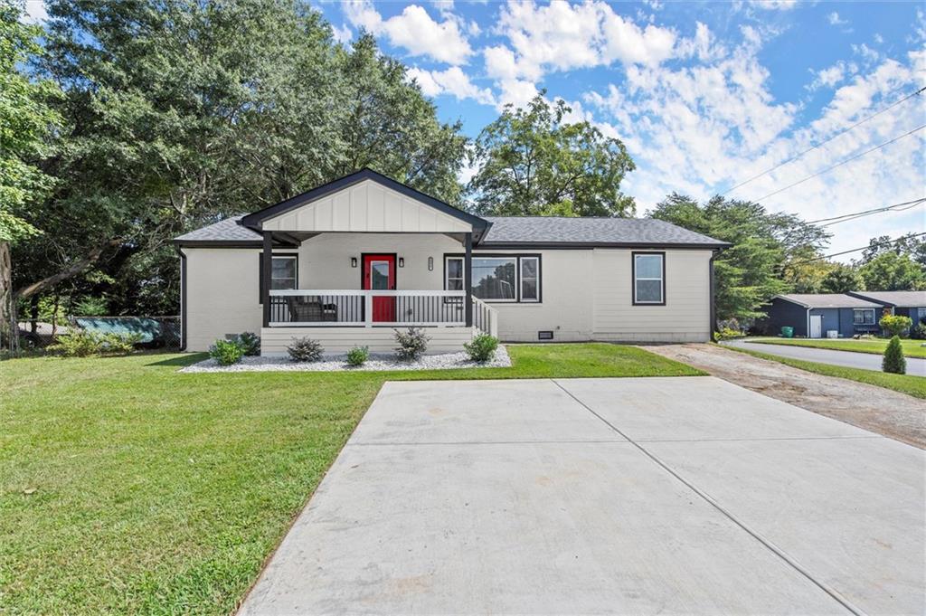 Welcome to this beautifully renovated dual-home property on a spacious corner lot in the heart of Decatur. This versatile setup includes two fully updated detached houses, making it ideal for multi-generational living, rental income, or a private guest retreat.
The main house features three bedrooms and two and a half bathrooms, with a bright open-concept layout, abundant natural light, and double French doors leading to a large back deck—perfect for entertaining. Inside, you'll find three oversized bedrooms, a primary suite with a sitting area, and Jack-and-Jill bedrooms offering flexible living options. The bathrooms are finished with ceramic tile, and the modern kitchen includes updated appliances and finishes. A cozy electric fireplace warms the living space, and ceiling fans are installed in every bedroom and on the front porch.
The detached cottage house offers two bedrooms and two bathrooms, each with its own private entry. This home also includes a full kitchen, a laundry hookup, a separate backyard for added privacy, an electric fireplace, and ceiling fans in every bedroom.
Additional highlights include:
• Two kitchens
• Separate Driveways
• Two laundry rooms
• Two private fenced backyard spaces
• Generous closet space throughout
• Corner lot location for privacy and easy access
This property blends modern updates with cozy charm and is located in the desirable Avondale Estates community. You're just 6 miles (~20 minutes) from Ponce City Market, minutes from Downtown Atlanta and Emory University, near the DeKalb Farmers Market and Avondale shops and dining, and steps from public transportation with a bus stop right outside the front door. It’s also convenient to historic landmarks, parks, and major highways.
Whether you're seeking a home with income potential, space for extended family, or a stylish retreat in a prime Decatur location, 1386 Columbia Drive truly has it all.