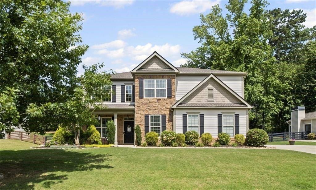If you're looking for space inside and out, this beautiful 5-bedroom, 4-bath home has it!
Step inside where you'll find three separate living spaces: a two-story living room, a fireside family room and a loft! This home has gorgeous hardwood floors and upgrades throughout. The kitchen is impressive with white cabinetry, a large island, stainless appliances, double ovens, and granite counters. The luxurious primary suite is a true retreat, complete with a roomy sitting area or office with a fireplace, and a spa-inspired bath with double granite vanities, a shower and a soaking tub. Outside, enjoy relaxing evenings on the patio overlooking a large, fenced backyard, with a custom flagstone firepit area, and lots of room for pets, play, or entertaining. This home also offers an oversized garage with room for a workshop.
You'll love living in Pleasant Manor Estates, a quiet neighborhood with great amenities. Pets allowed, restrictions apply. Available for move in Sept. 15, 2025