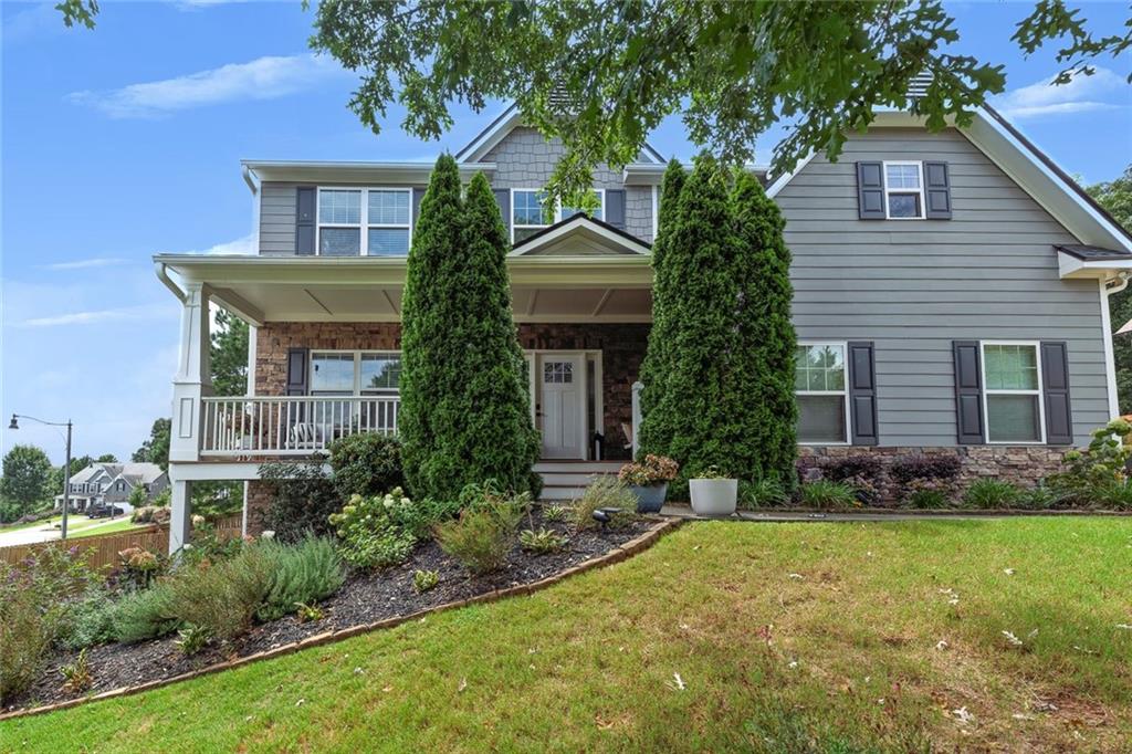 Welcome to 440 Ward Farm Drive where comfort meets convenience in the heart of the sought after Ward Farm community. This impeccably maintained 4 bedroom, 3 and 1/2 bath home offers over 3,000 square feet of thoughtfully designed living space, featuring the popular Graham floor plan. The chef’s kitchen is a true centerpiece, boasting granite countertops, a large island, and stainless steel appliances which is perfect for everyday living and entertaining. Retreat to the oversized primary suite, complete with a spa inspired bathroom and generous walk-in closet. Downstairs, the fully finished walkout basement expands your lifestyle with versatile space ideal for a media room, home office, or guest suite accompanied by a full bathroom. Step outside to your private backyard oasis, to a heated saltwater pool, patio, and fenced yard to create the ultimate setting for gatherings and quiet evenings alike. Just minutes from shopping, dining, and major highways offering both serenity and accessibility. RARE opportunity assume a 3.25% interest rate with lender approval.