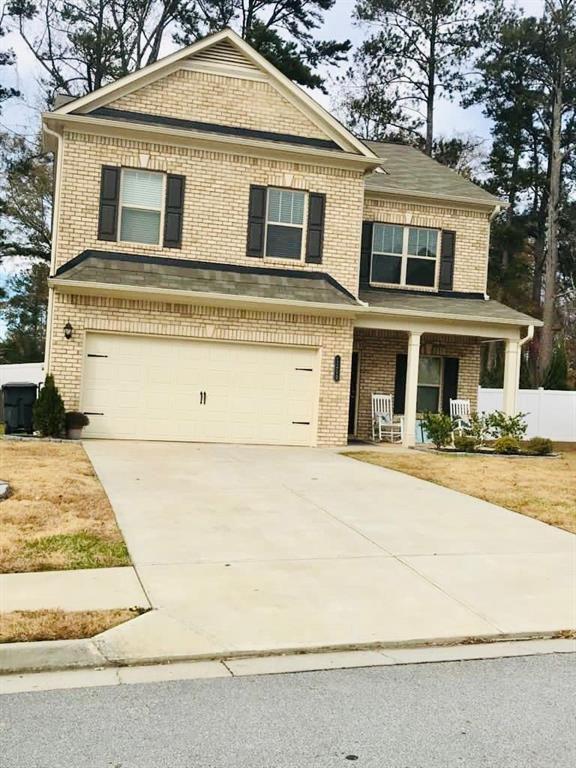 Lovely and spacious home with fenced backyard. delights with its massive second-floor owner's suite privately tucked away on the same level as its three additional bedrooms. Unexpected luxuries on the first floor include a planning desk, mudroom, and kitchen island open to the family room. Easy access to Hwy 985/85. Just minutes away from Mall of GA/Costco/Sams Club/restaurants.