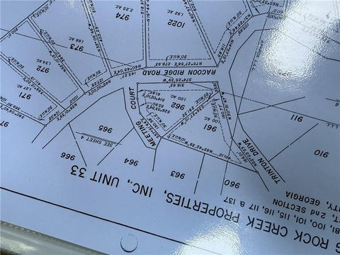 Vacant Land For Sale - 962 Raccoon Ridge<br/> Ranger, GA 30734
