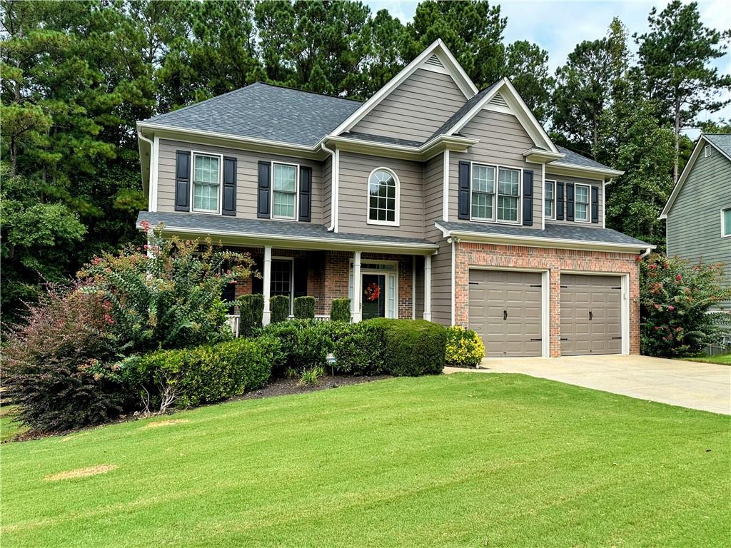 Welcome to this move-in ready two-story home in one of the area’s most desirable neighborhoods, Seven Hills—known for its great amenities and highly rated school district. Step into the bright foyer and great room with gorgeous two-story windows that flood the space with natural light. The spacious master suite features a huge walk-in closet, and one of the additional bedrooms has a vaulted ceiling for added character. The fully finished basement is ideal for entertaining, complete with a custom bar (with refrigerator and sink), a full bath, and the option for a 5th bedroom or in-law suite. Freshly painted inside and out, this home is ready for its next chapter. The fenced backyard is perfect for family fun or relaxation, with a brick patio for grilling, a fire pit for cozy evenings, and plenty of space to enjoy the outdoors. Too many features to list such as the tornado room and the sprinkler system in the front and back. Home Warranty transferred through March 2026.