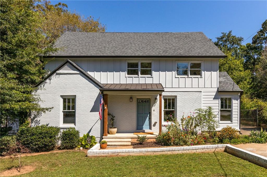 Welcome to the heart of East Atlanta Village! Just two blocks from coveted Burgess-Peterson Elementary, this bright and airy 4-bedroom, 3-bath home with a dedicated office offers 2,822 square feet of thoughtfully designed living space. Gut-renovated and expanded in 2020/2021, it blends modern design with stylish updates—and yes, you’re still only a 10-minute stroll to local favorites like Midway, Argosy, Banshee, and more.
Inside, soaring ceilings and hardwoods set the stage for open, sun-drenched living. The large chef’s kitchen is the star of the show, with a massive island, waterfall prep island, breakfast bar, quartz counters, stainless appliances (including vent hood and built-in microwave), and plenty of space to gather and cook. Just off the kitchen, the mudroom keeps things tidy, with laundry (washer and dryer included) and direct access to the screened porch.
The main level offers a spacious primary suite with custom closets and a luxe en-suite featuring double vanities, a soaking tub, and a generous shower. A sunny secondary bedroom and a full bath with playful “doggo” wallpaper complete the downstairs. Upstairs, you’ll find two additional generously sized bedrooms with walk-in closets, another full bath, a spacious storage room, plus a dedicated office—perfect for working from home or easily converted into a fifth bedroom with the addition of a wardrobe.
The flat, fully fenced backyard is ideal for play, pets, and entertaining, and the large, clean storage shed has workshop potential with the addition of electricity. For commuters, I-20 is just two minutes away—far enough to keep things quiet, close enough for convenience.
With 2,822 square feet of living space, a complete renovation, flexible floor plan, top-notch schools, and unbeatable location, this home captures the very best of East Atlanta Village living.