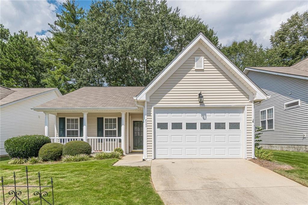 Adorable well maintained home with everything you need on one level in a 55 and older community. Immaculate neighborhood with beautiful landscaping. Affordable HOA close to McDonough square. Walkable restaurants and shopping.