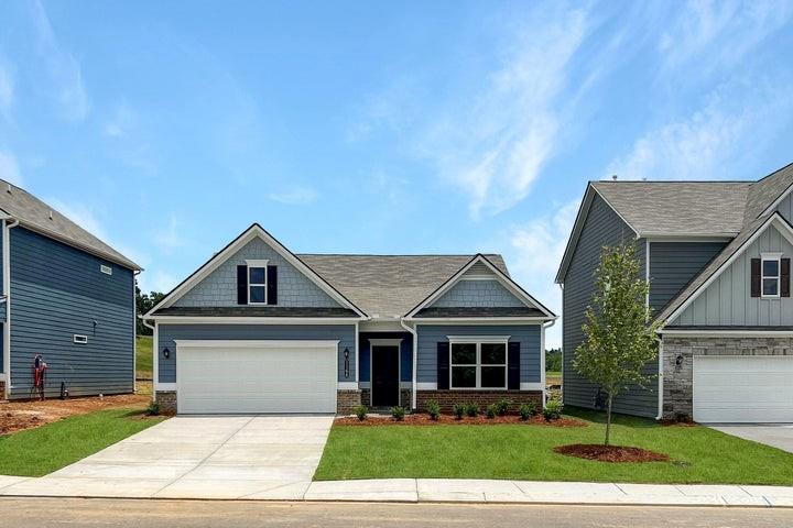 Move in Ready! New community Capstone Estates, in Apison. Discover flexible single-level living in the Langford ranch. The main living area features a bright dining space with backyard views and access to a covered patio, seamlessly connected to an open island kitchen overlooking a spacious family room. The owner's suite, located at the rear of the home, provides a private retreat with a spa-like bath and generous walk-in closet. An oversized laundry room adds convenience to daily life. This home includes: Luxury vinyl plank flooring throughout the main living areas Gas fireplace in the family room, with additional windows on either side Pendant lighting above the kitchen island Mudroom bench for added functionality Double vanity and large shower in the owner's bath Stylish tile backsplash in the kitchen 42'' upgraded cabinets with quartz countertops Elegant two-piece crown molding in the main living area and owner's bedroom Whole-house blinds for added privacy Nine ft ceiling height enhances the space. Photos representative of plan not of actual home. Seller incentives with use of preferred lender. Tour anytime iwth NterNow lockbox