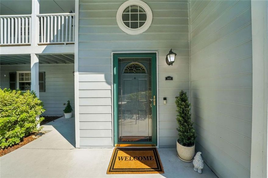 Location! Price! Condition! This property has it all! This home has a large, bright and open family room with hardwood flooring & a fireplace with gas logs. It opens up to a spacious dining area and kitchen with granite counter tops, stainless steel appliances and under counter lighting. Off the dining room is an awesome bonus room that could be used for office, gaming room, etc. The bath has been completed renovated with tile floors and shower. You’ll notice the bedroom has two closets. Newer carpet on foyer stairs and bedroom. This community offers top-notch amenities, including a pool, fitness center, playground, grilling area, & easy access to extensive National Forest trails—all within walking distance of your front door. Easy drive to the local parks, restaurants, I-285 & I-75.